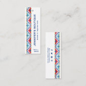 Bekleidungsmarken für kleine Unternehmen - Tribal- Telefonnummerkarte (Vorne/Hinten)