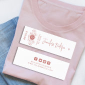 Bekleidungsmarken für kleine Unternehmen Weißpreis Telefonnummerkarte