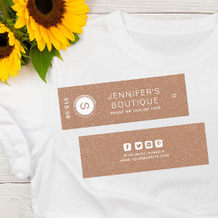 Bekleidungsmarken Kleine Unternehmen Apricot White Telefonnummerkarte