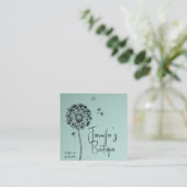 Bekleidungsmarken Kleine Unternehmen Blue Floral P Telefonnummerkarte (Stehend Vorderseite)