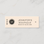 Bekleidungsmarken Kleine Unternehmen - Braune Prei Telefonnummerkarte (Vorderseite)