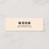 Bekleidungsmarken Kleine Unternehmen - Braune Prei Telefonnummerkarte (Rückseite)