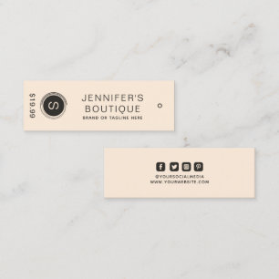 Bekleidungsmarken Kleine Unternehmen - Braune Prei Telefonnummerkarte