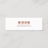 Bekleidungsmarken Kleine Unternehmen - Braune Prei Telefonnummerkarte (Rückseite)