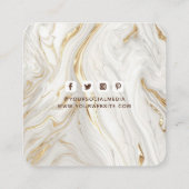 Bekleidungsmarken Kleine Unternehmen Elegant Luxus Telefonnummerkarte (Rückseite)