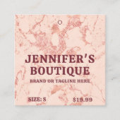 Bekleidungsmarken Kleine Unternehmen Elegant Luxus Telefonnummerkarte (Vorderseite)