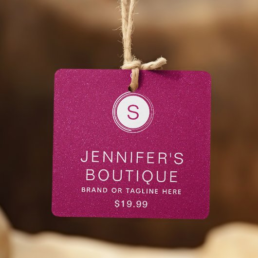 Bekleidungsmarken Kleine Unternehmen Hot Pink Glit Telefonnummerkarte