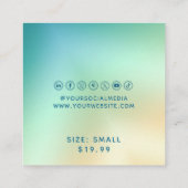 Bekleidungsmarken Kleine Unternehmen Moderne Abstr Telefonnummerkarte (Rückseite)