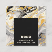 Bekleidungsmarken Kleine Unternehmen Moderne Abstr Telefonnummerkarte (Rückseite)