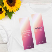 Bekleidungsmarken Kleine Unternehmen Moderne Abstr Telefonnummerkarte