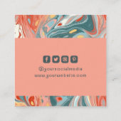 Bekleidungsmarken Kleine Unternehmen Moderne Abstr Telefonnummerkarte (Rückseite)