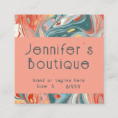 Bekleidungsmarken Kleine Unternehmen Moderne Abstr Telefonnummerkarte (Vorderseite)