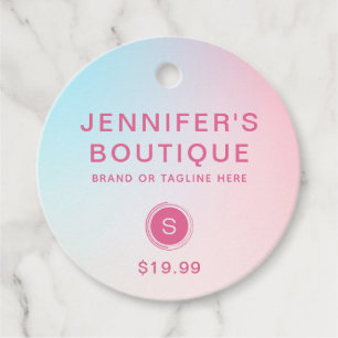 Bekleidungsmarken Kleine Unternehmen Pastellfarben Geschenkanhänger