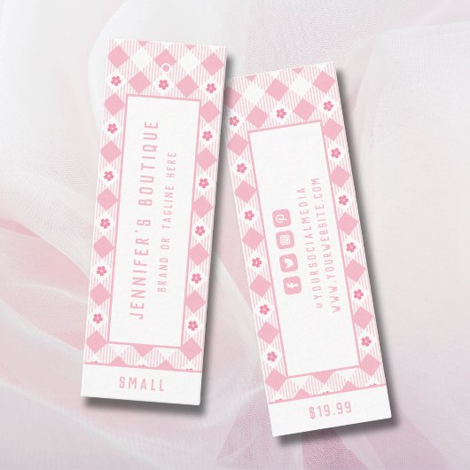 Bekleidungsmarken Kleine Unternehmen Preppy Pink P Telefonnummerkarte
