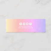 Bekleidungsmarken Kleine Unternehmen Regenbogen we Telefonnummerkarte (Rückseite)