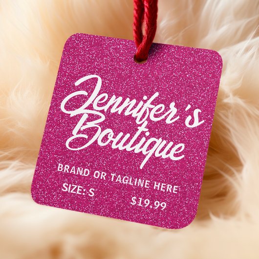 Bekleidungsmarken Kleine Unternehmen rosa Weißer G Telefonnummerkarte