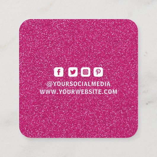 Bekleidungsmarken Kleine Unternehmen rosa Weißer G Telefonnummerkarte (Rückseite)