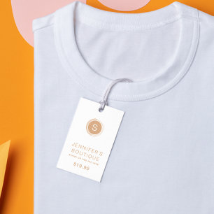 Bekleidungsmarken Kleine Unternehmen Tan White Telefonnummerkarte