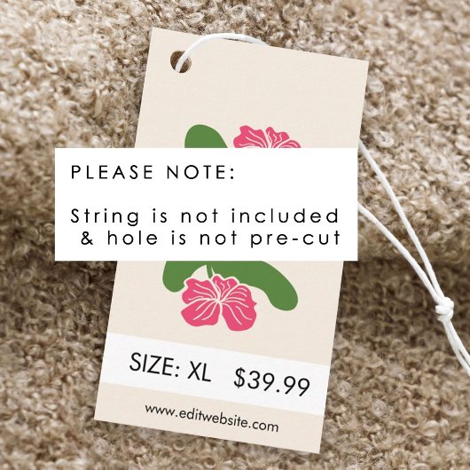 Bekleidungsmarken Kleine Visitenkarte Begleitkarte