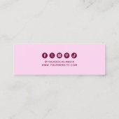 Bekleidungsmarken Lila Preismarken für kleine Unte Telefonnummerkarte (Rückseite)