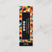 Bekleidungsmarken Preis für kleine Unternehmen Telefonnummerkarte (Rückseite)