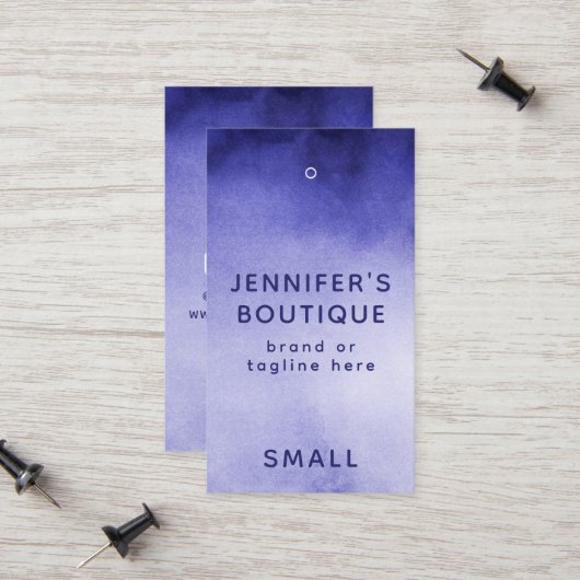 Bekleidungsmarken Small Business Luxury Price Tag (Vorderseite/Rückseite Beispiel)