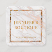 Bekleidungsmarken Weißes Gold für kleine Unternehm Telefonnummerkarte (Vorderseite)
