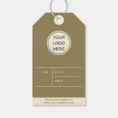 Bekleidungsmarkierung Boutique Mode Preis für klei Geschenkanhänger (Rückseite)