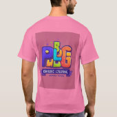 Bekleidungssignatur T-Shirts Namensmarke Mode Mono (Rückseite)