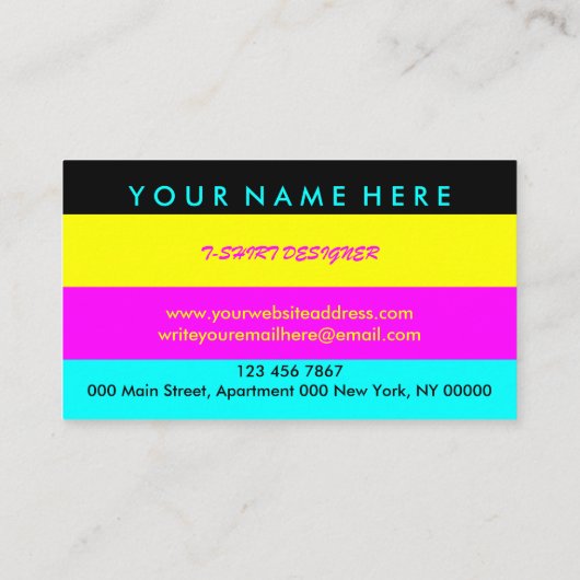 Bekleidungsspeicher Druck auf Anfrage Boutique Visitenkarte (Rückseite)