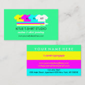 Bekleidungsspeicher Print on Demand Neon Green Visitenkarte (Vorne/Hinten)