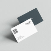 BekleidungsStore Schwarz-weiß Grauer Qr-Code Visitenkarte