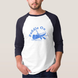 Beklemmendes Paddel beim Design - Männerklemme 3/4 T-Shirt