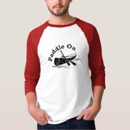 Beklemmendes Paddel beim Design - Männerklemme 3/4 T-Shirt