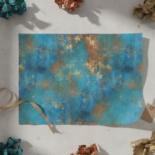 Beklemmendes Patina Kupfer-Vintages Gewebe Seidenpapier