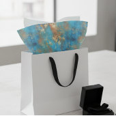 Beklemmendes Patina Kupfer-Vintages Gewebe Seidenpapier