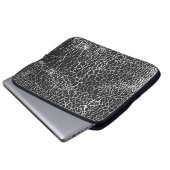 Beklemmte Overlay-Struktur von Krokodil oder Schla Laptopschutzhülle (Vorne Knopf)