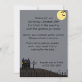 Bekloppte Halloween-Einladung Einladung (Rückseite)