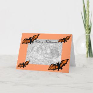 Bekloppte Halloween-Schablonenkarte Karte