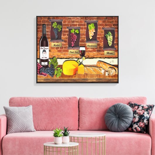 Beko Vineyard Leinwanddruck (Insitu (Wohnzimmer))