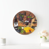 Beko Weingarten Weinroute Mendrisiotto Große Wanduhr (Zuhause)