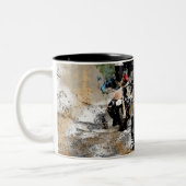 Bekomme schon! - Motocross Racer Zweifarbige Tasse (Links)