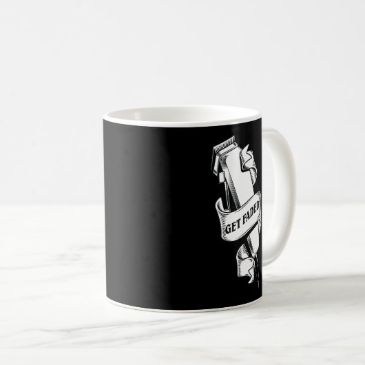 Bekommen Sie den verblassten Barber Clipper Fade H Kaffeetasse (VorderseiteRechts)