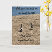 ***BEKOMMEN SIE IHREN WADDLE AUF**** DUCKS SAGEN: KARTE (Gelbe Blume)