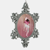 BEKOMMEN SIE IT GIRL #1 SCHNEEFLOCKEN Zinn-Ornament (Links)