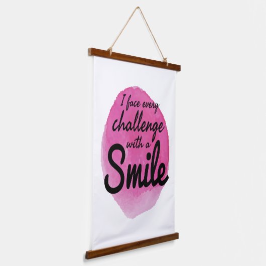 Bekräftigung der Liebe und Selbstannahme Wandteppich Mit Holzrahmen (Gewinkelt)