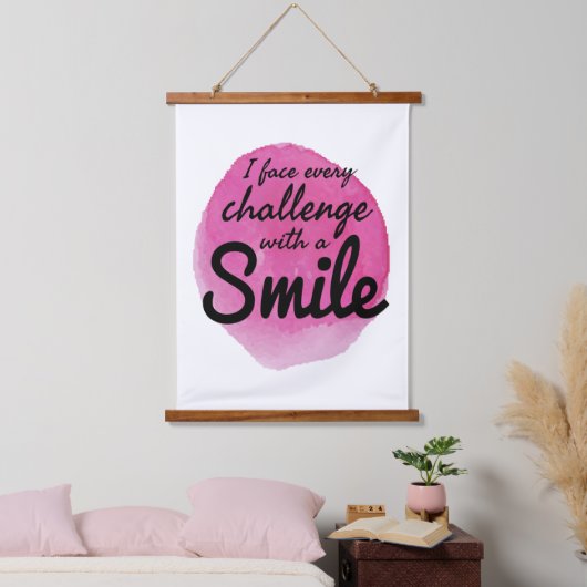 Bekräftigung der Liebe und Selbstannahme Wandteppich Mit Holzrahmen (Schlafzimmer)