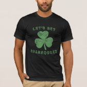 Bekümmert Let's Get Shamrocked St Patrick's Day T-Shirt (Vorderseite)