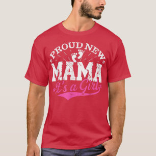 Bekundete Geschlechterperspektive: neue Mama ist e T-Shirt