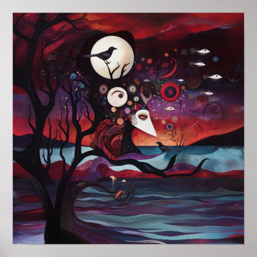 Bekundung der Absicht Hexerei künstlerischer Intel Poster (Vorne)